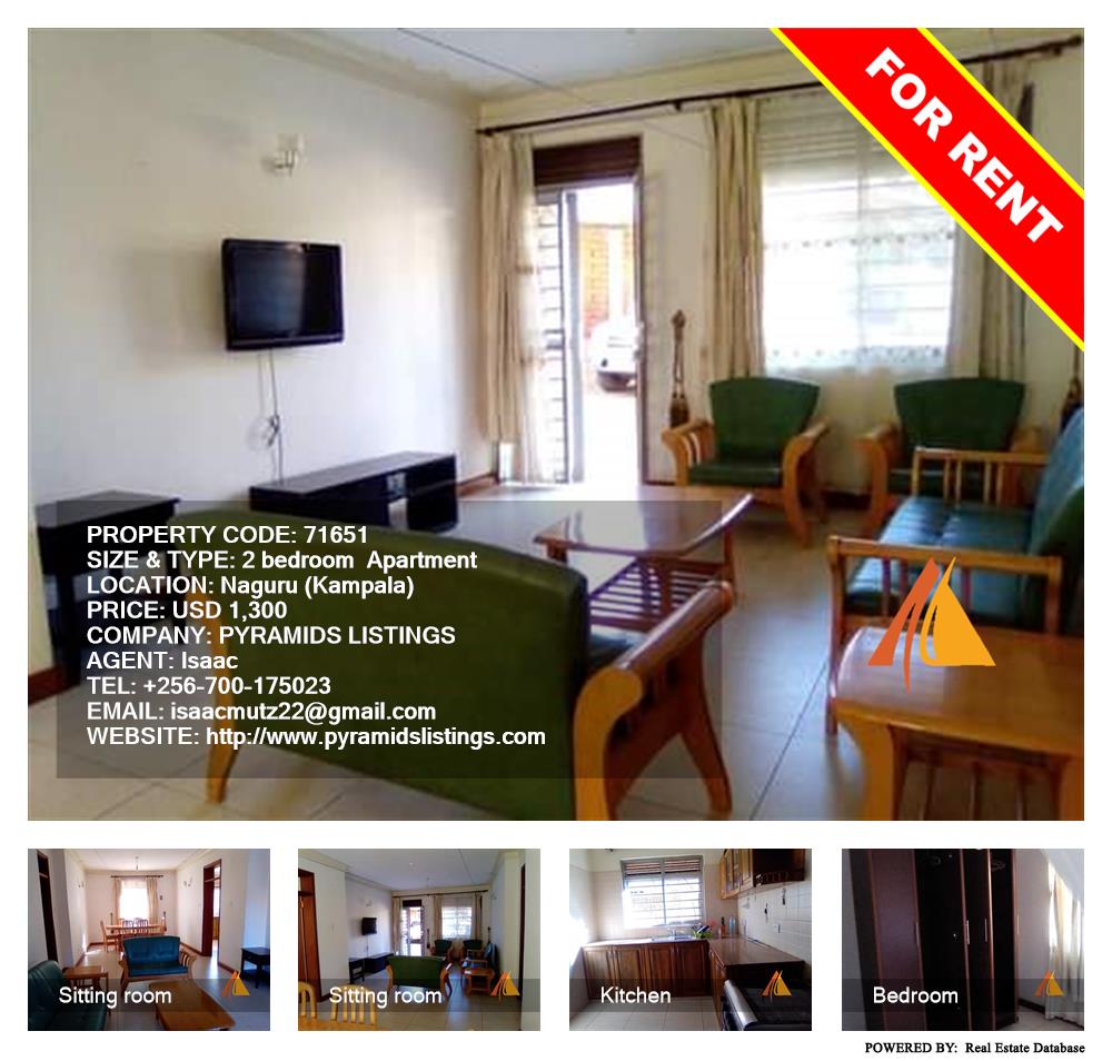 2 bedroom Apartment  for rent in Naguru Kampala Uganda, code: 71651