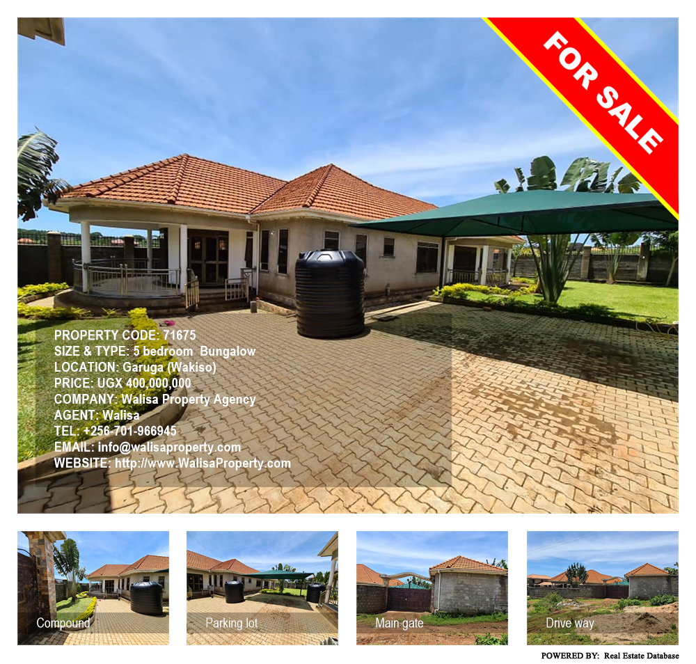 5 bedroom Bungalow  for sale in Garuga Wakiso Uganda, code: 71675