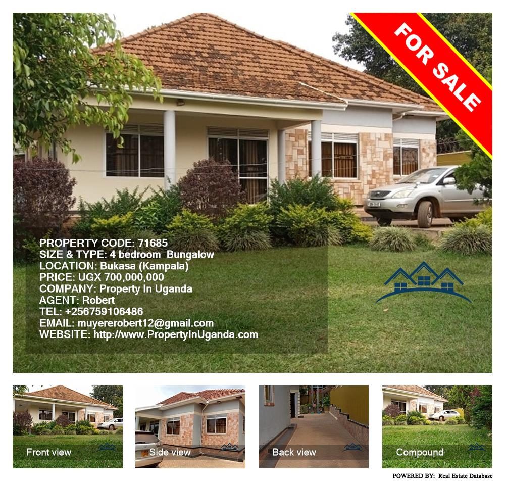 4 bedroom Bungalow  for sale in Bukasa Kampala Uganda, code: 71685