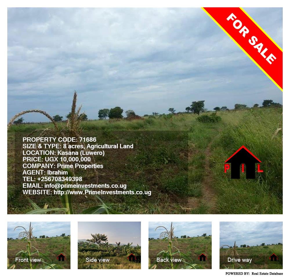 Agricultural Land  for sale in Kasana Luweero Uganda, code: 71686
