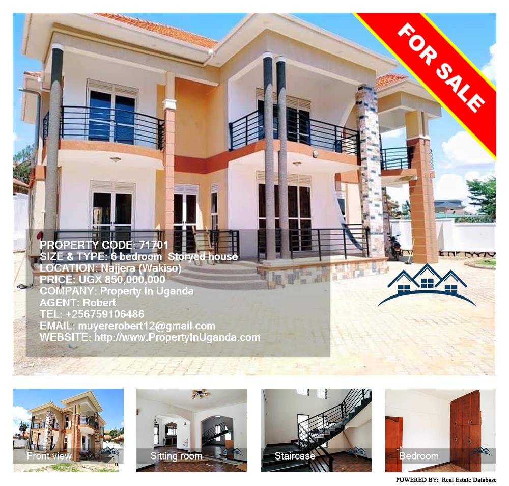 6 bedroom Storeyed house  for sale in Najjera Wakiso Uganda, code: 71701