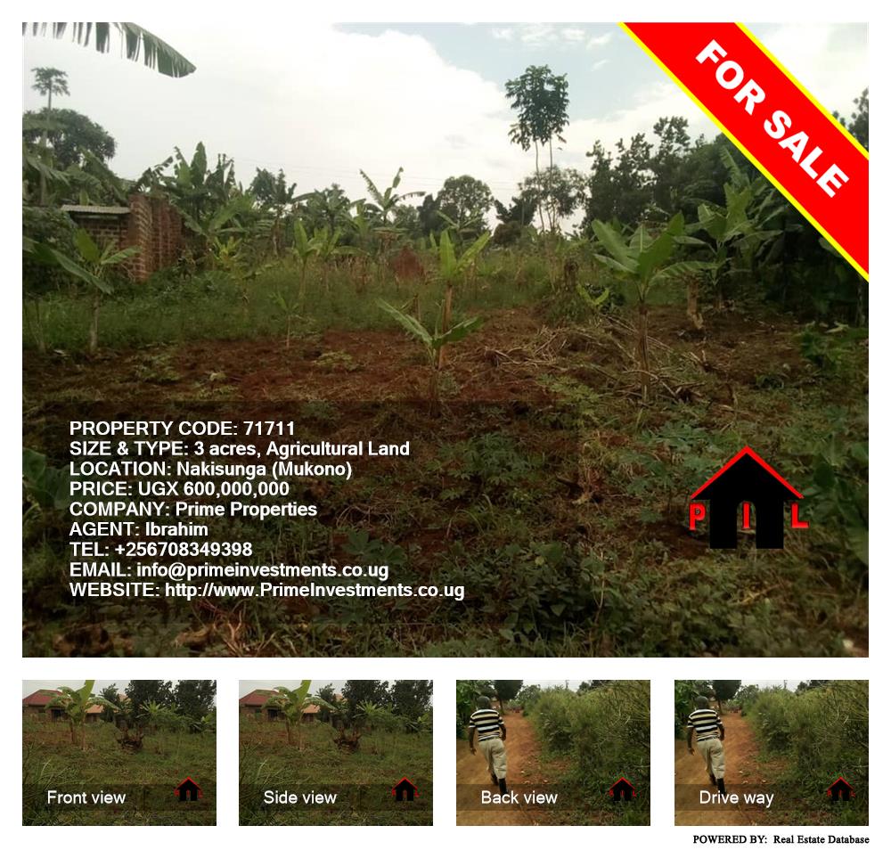 Agricultural Land  for sale in Nakisunga Mukono Uganda, code: 71711