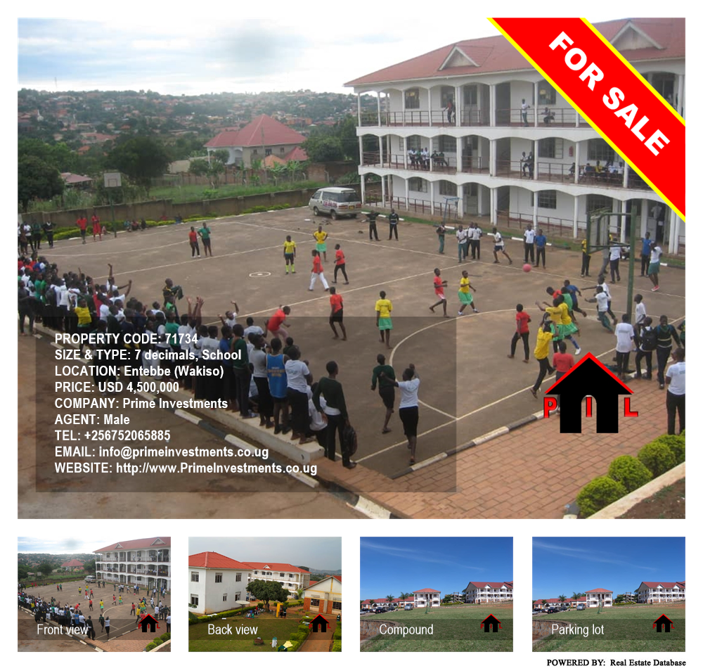 School  for sale in Entebbe Wakiso Uganda, code: 71734
