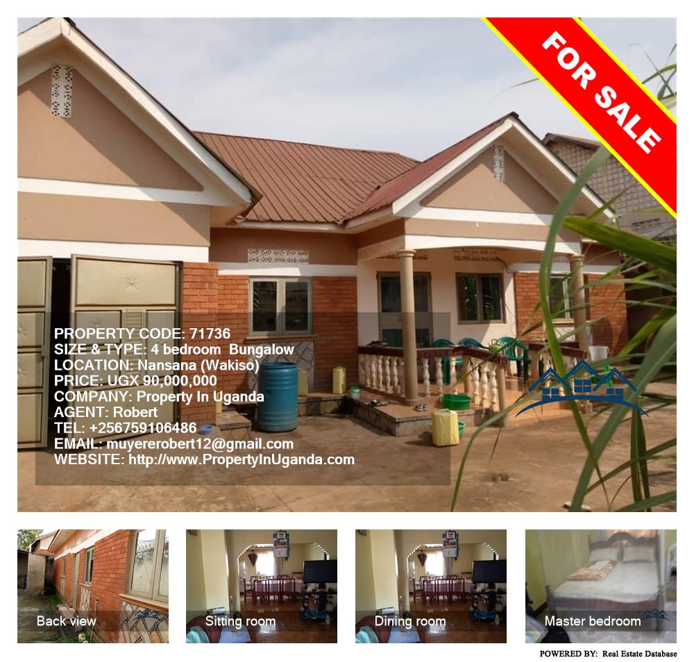 4 bedroom Bungalow  for sale in Nansana Wakiso Uganda, code: 71736