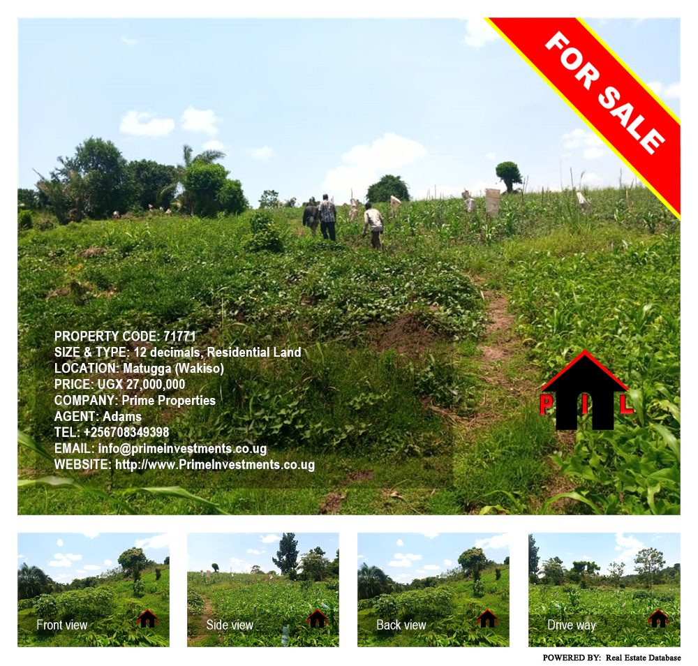 Residential Land  for sale in Matugga Wakiso Uganda, code: 71771