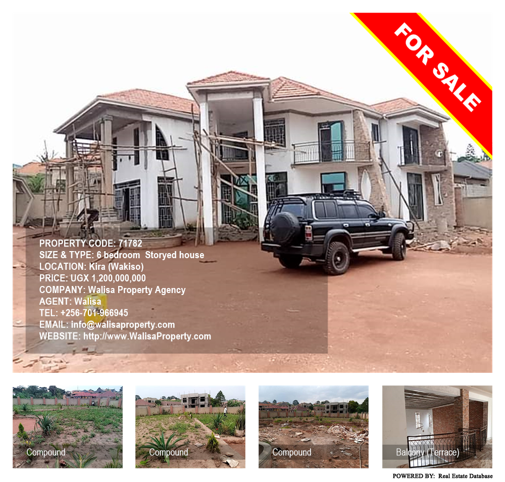 6 bedroom Storeyed house  for sale in Kira Wakiso Uganda, code: 71782