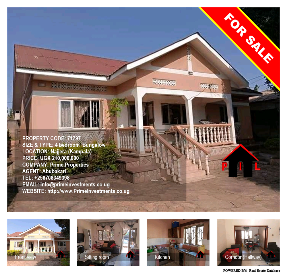 4 bedroom Bungalow  for sale in Najjera Kampala Uganda, code: 71797