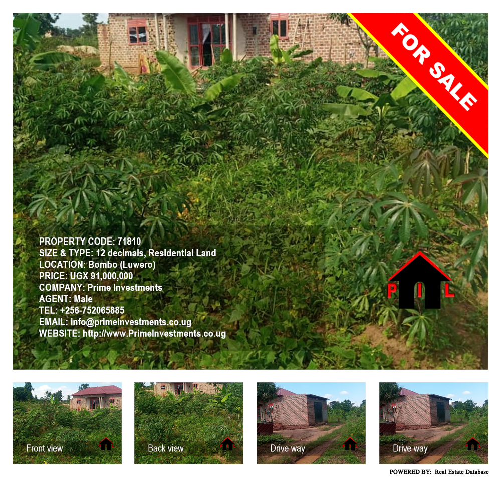 Residential Land  for sale in Bombo Luweero Uganda, code: 71810