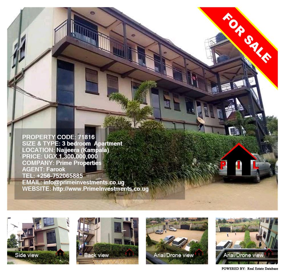 3 bedroom Apartment  for sale in Najjera Kampala Uganda, code: 71816
