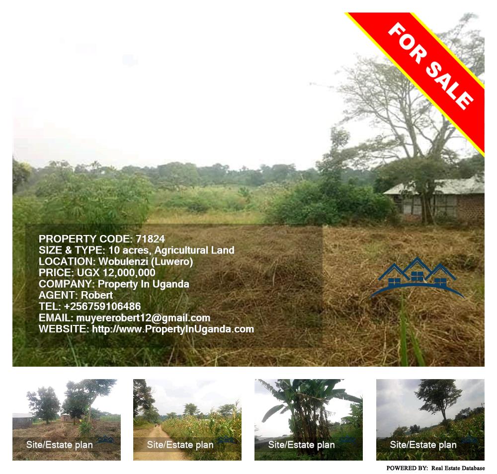 Agricultural Land  for sale in Wobulenzi Luweero Uganda, code: 71824