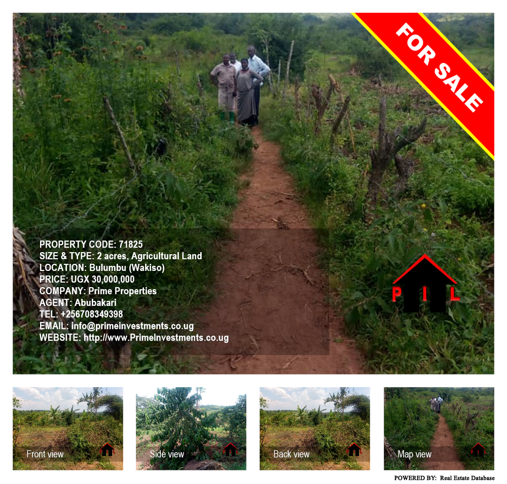 Agricultural Land  for sale in Bulumbu Wakiso Uganda, code: 71825