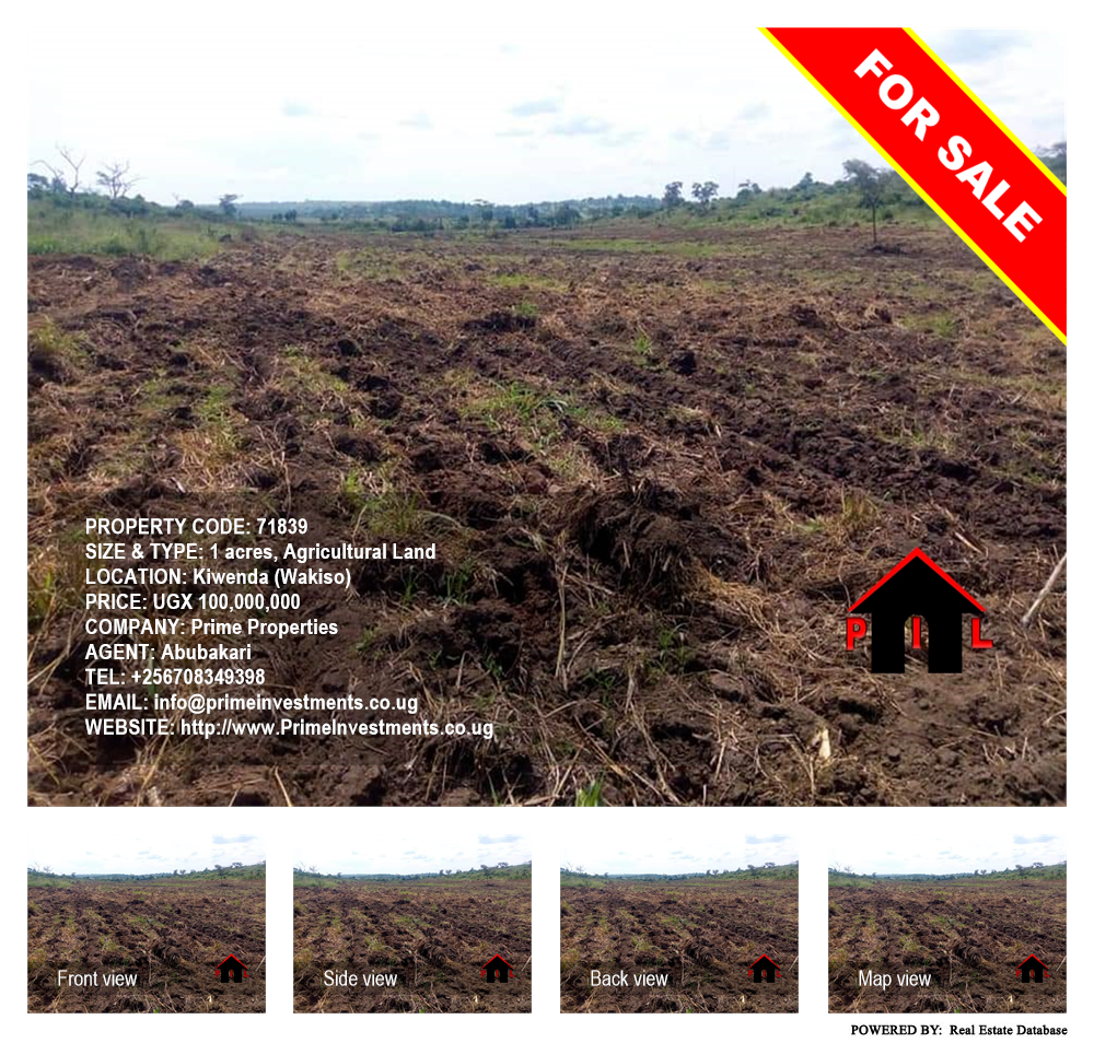 Agricultural Land  for sale in Kiwenda Wakiso Uganda, code: 71839