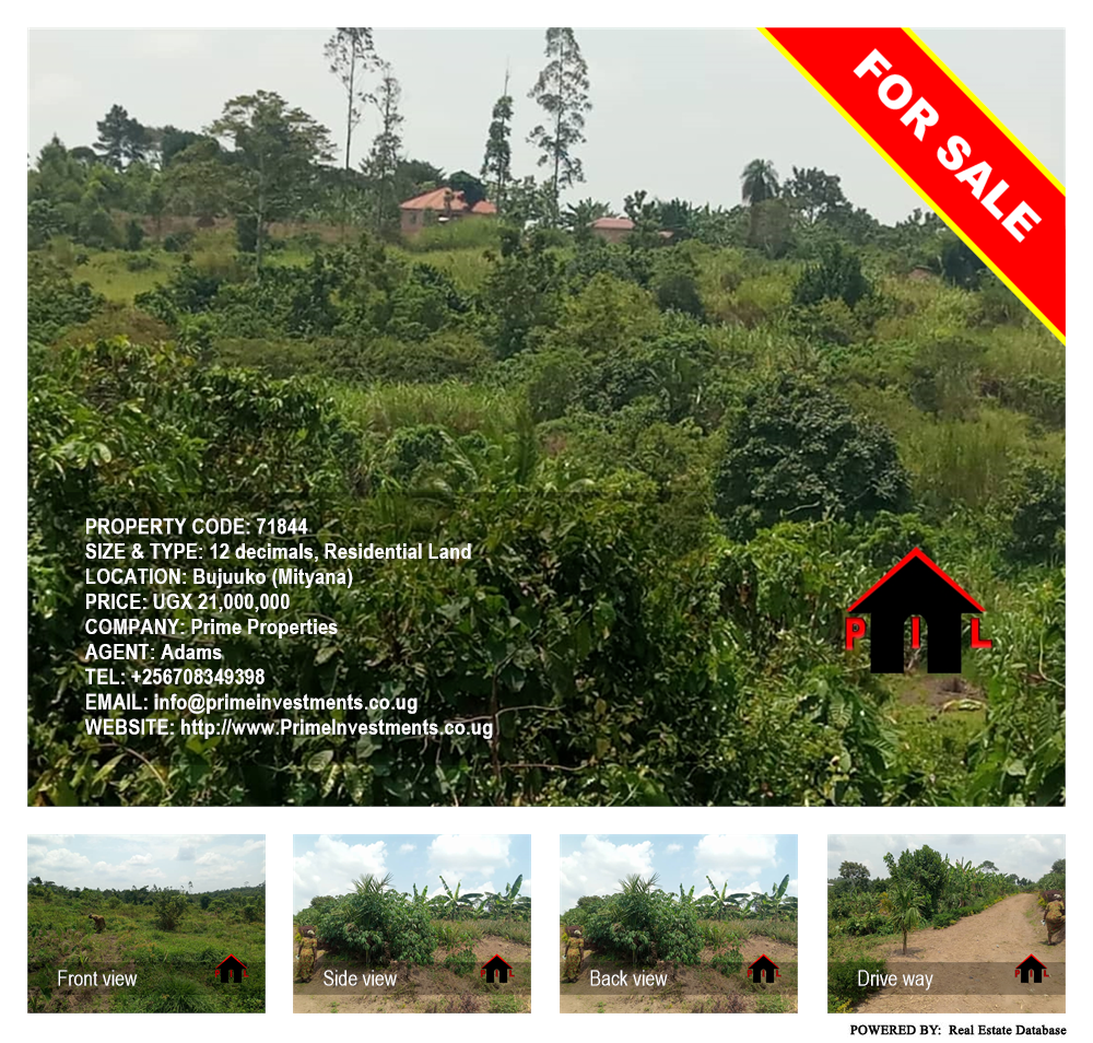 Residential Land  for sale in Bujuuko Mityana Uganda, code: 71844