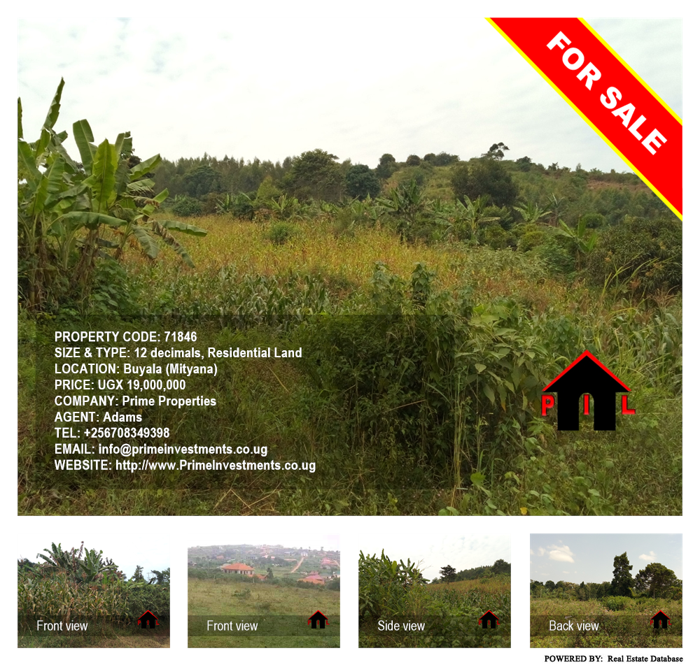 Residential Land  for sale in Buyala Mityana Uganda, code: 71846