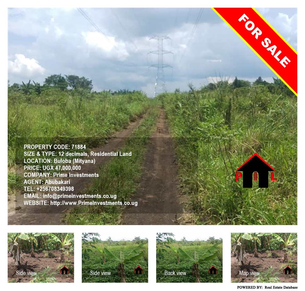 Residential Land  for sale in Buloba Mityana Uganda, code: 71884