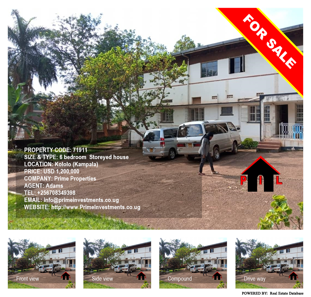 6 bedroom Storeyed house  for sale in Kololo Kampala Uganda, code: 71911