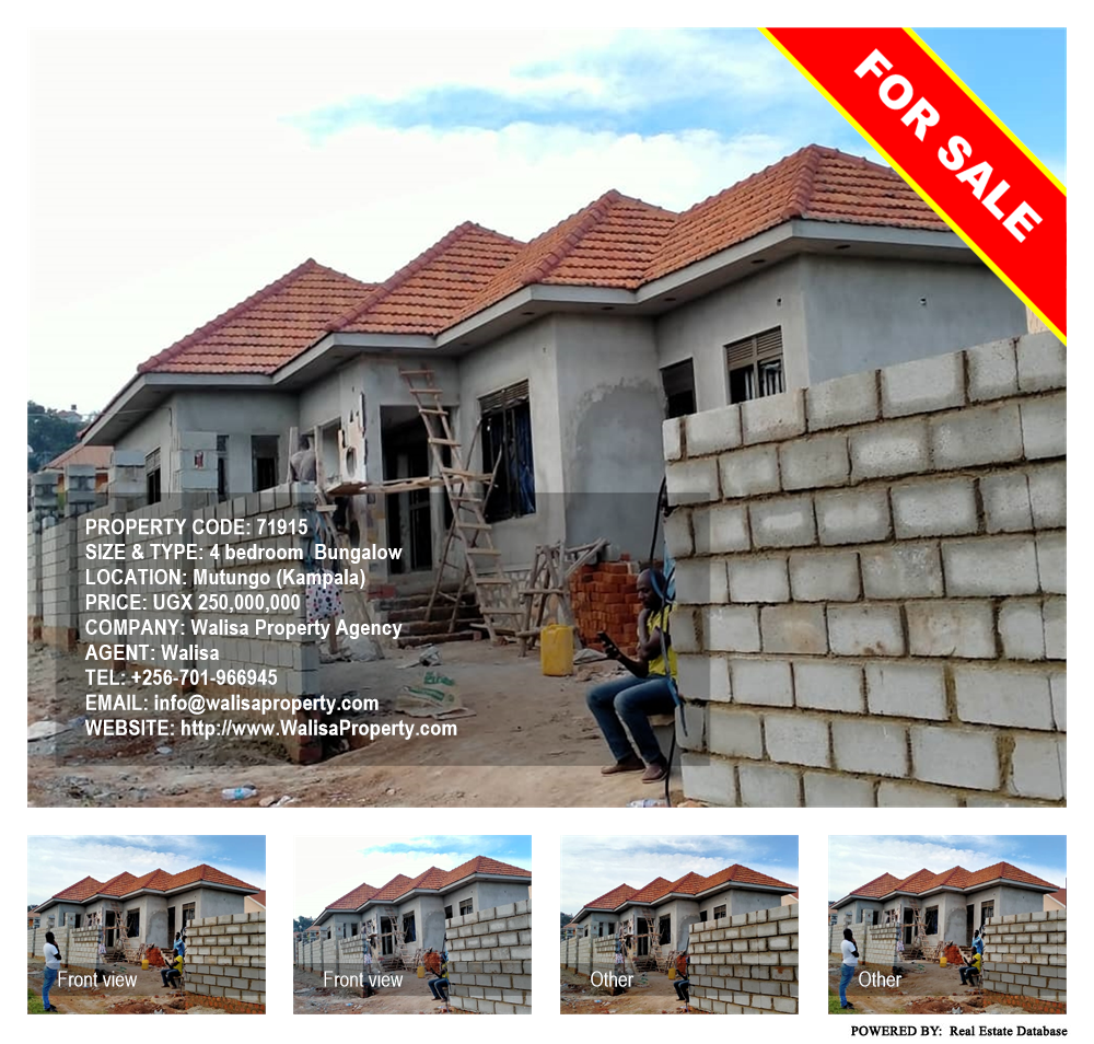 4 bedroom Bungalow  for sale in Mutungo Kampala Uganda, code: 71915