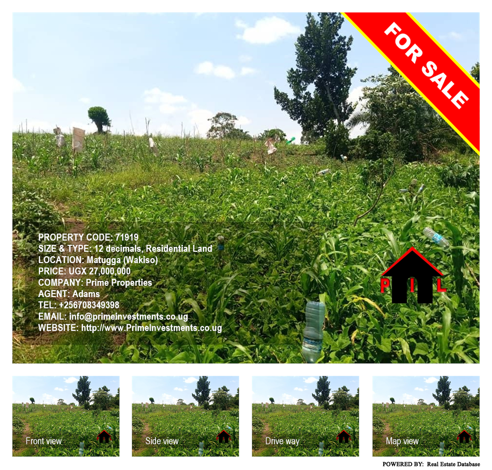 Residential Land  for sale in Matugga Wakiso Uganda, code: 71919