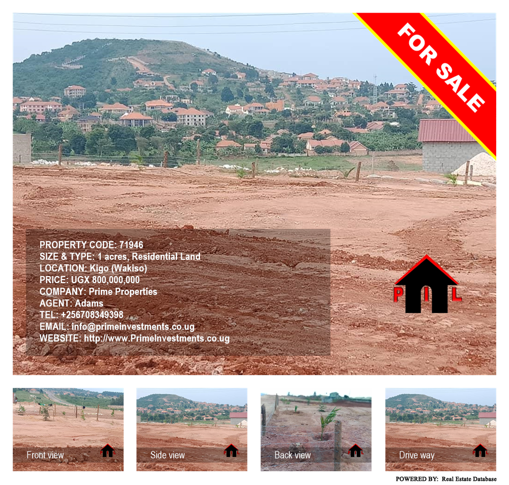 Residential Land  for sale in Kigo Wakiso Uganda, code: 71946