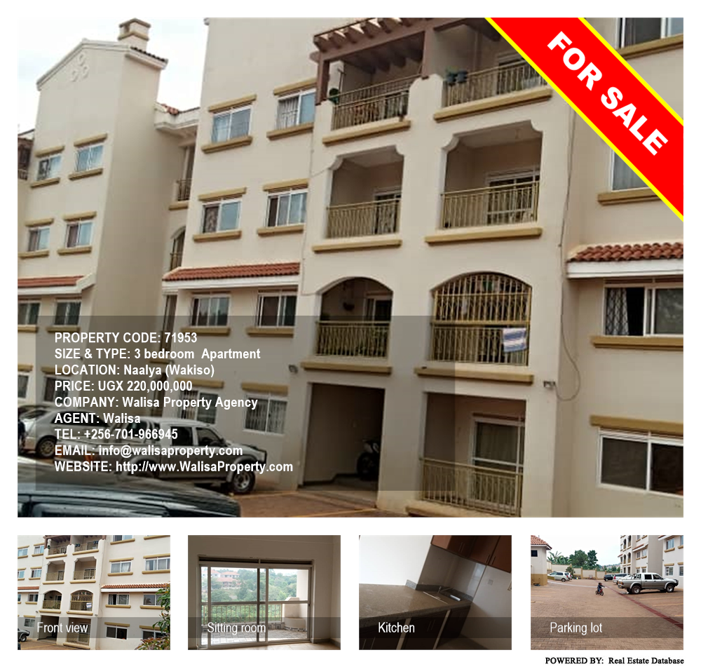 3 bedroom Apartment  for sale in Naalya Wakiso Uganda, code: 71953