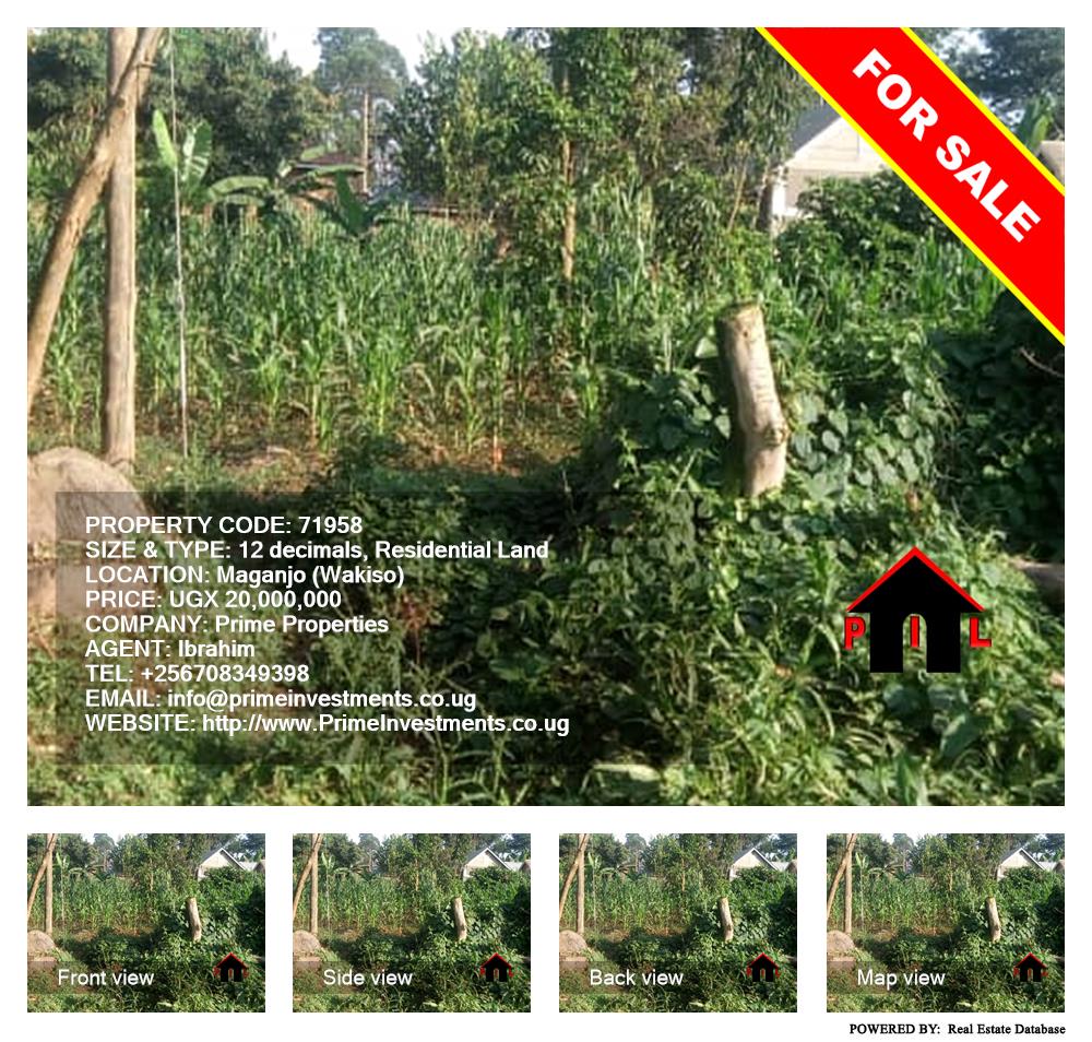 Residential Land  for sale in Maganjo Wakiso Uganda, code: 71958