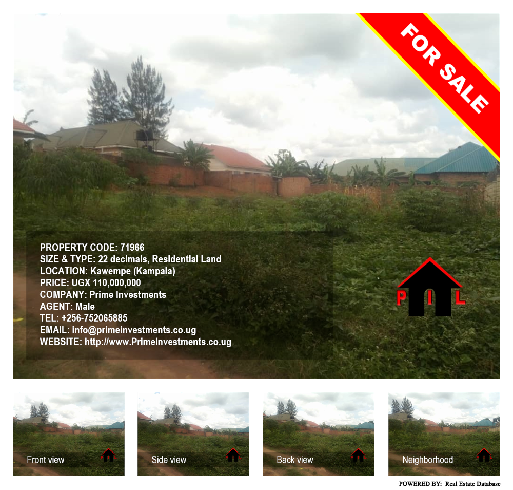 Residential Land  for sale in Kawempe Kampala Uganda, code: 71966