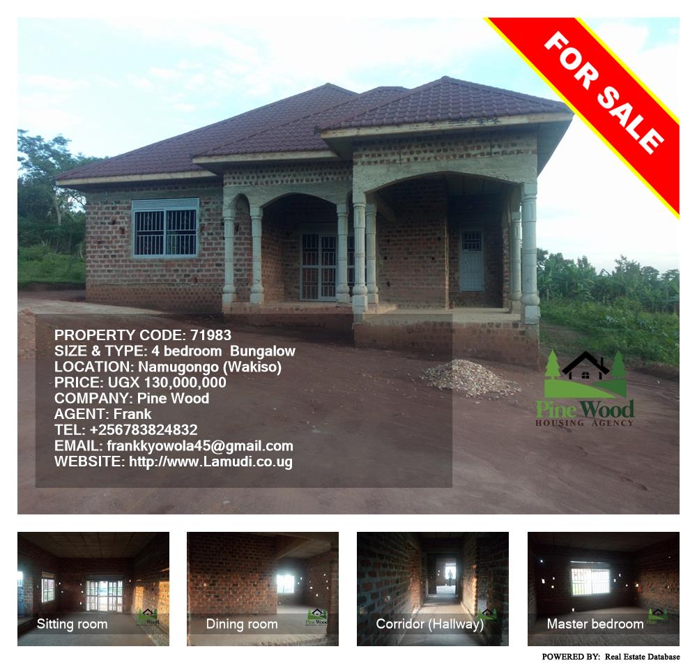 4 bedroom Bungalow  for sale in Namugongo Wakiso Uganda, code: 71983