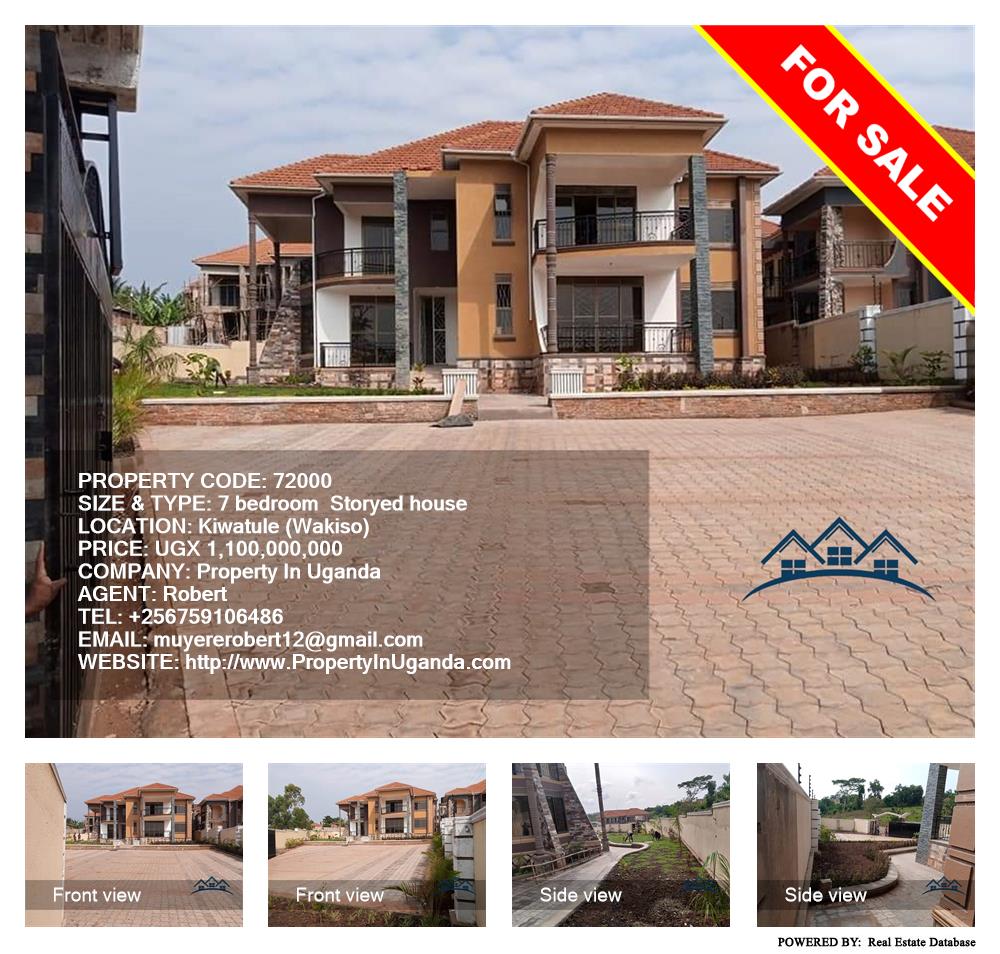 7 bedroom Storeyed house  for sale in Kiwaatule Wakiso Uganda, code: 72000