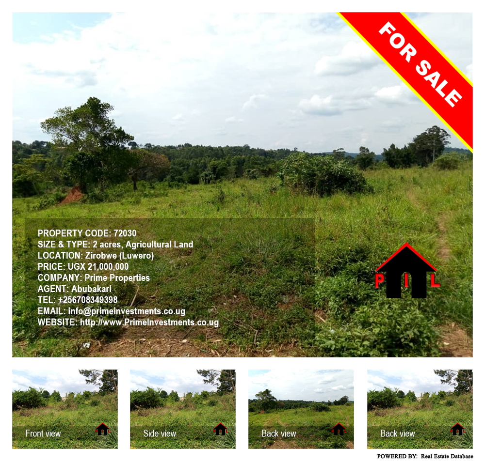Agricultural Land  for sale in Ziloobwe Luweero Uganda, code: 72030