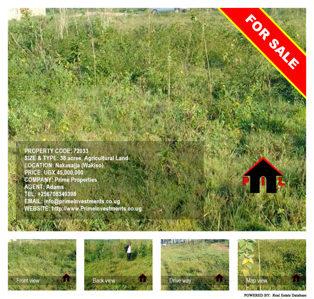 Agricultural Land  for sale in Nakassajja Wakiso Uganda, code: 72033