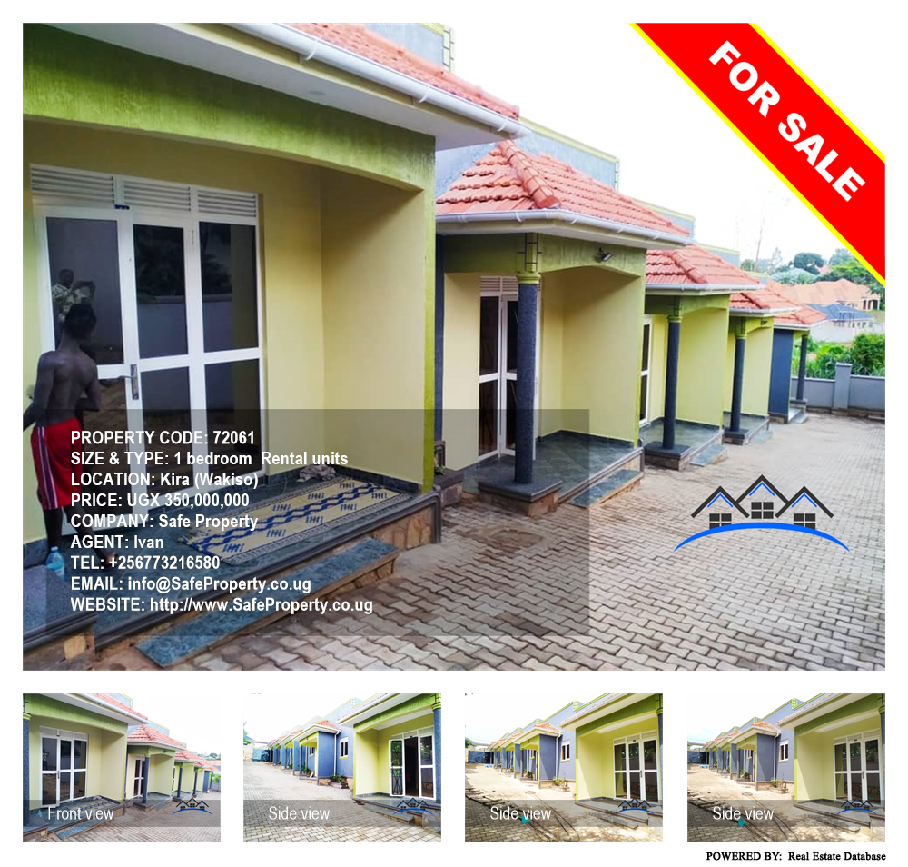 1 bedroom Rental units  for sale in Kira Wakiso Uganda, code: 72061