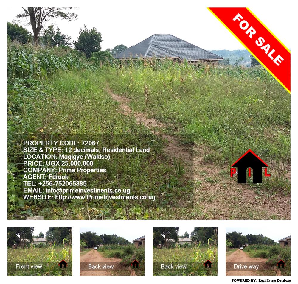 Residential Land  for sale in Magigye Wakiso Uganda, code: 72067