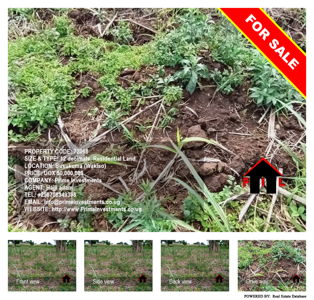 Residential Land  for sale in Busukuma Wakiso Uganda, code: 72068