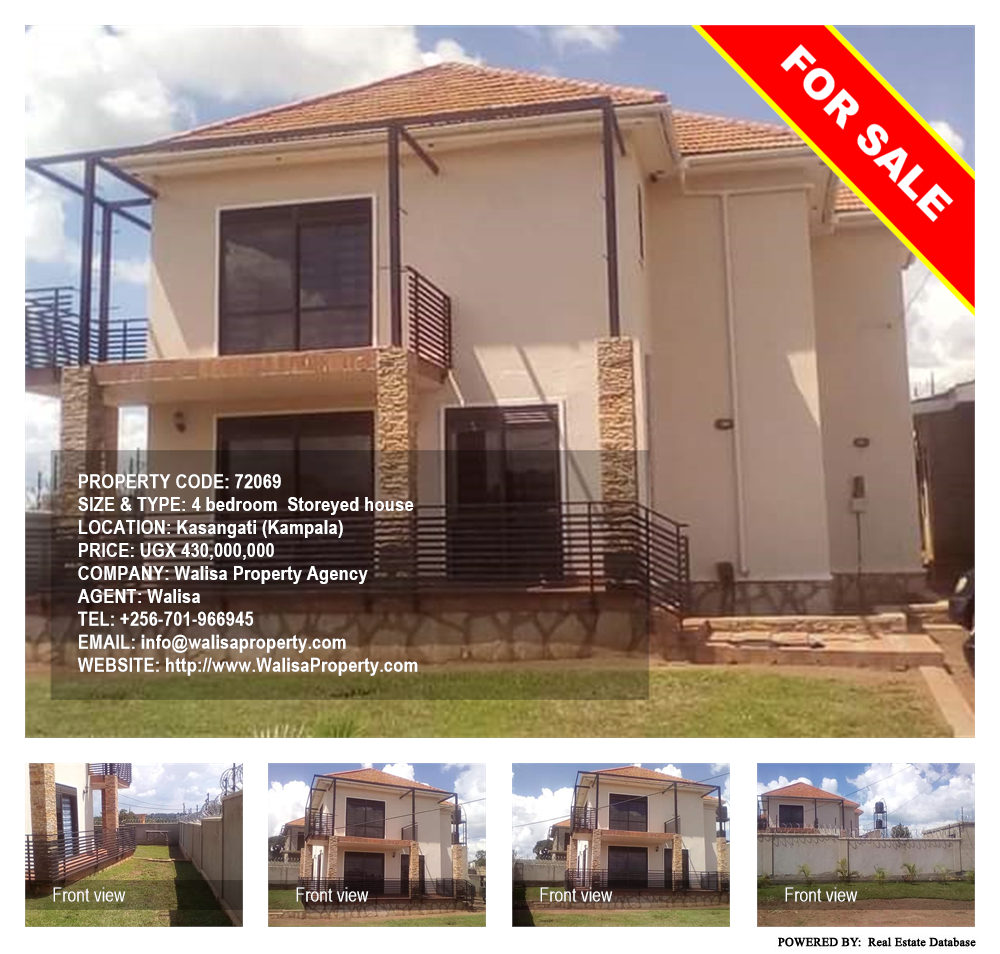 4 bedroom Storeyed house  for sale in Kasangati Kampala Uganda, code: 72069