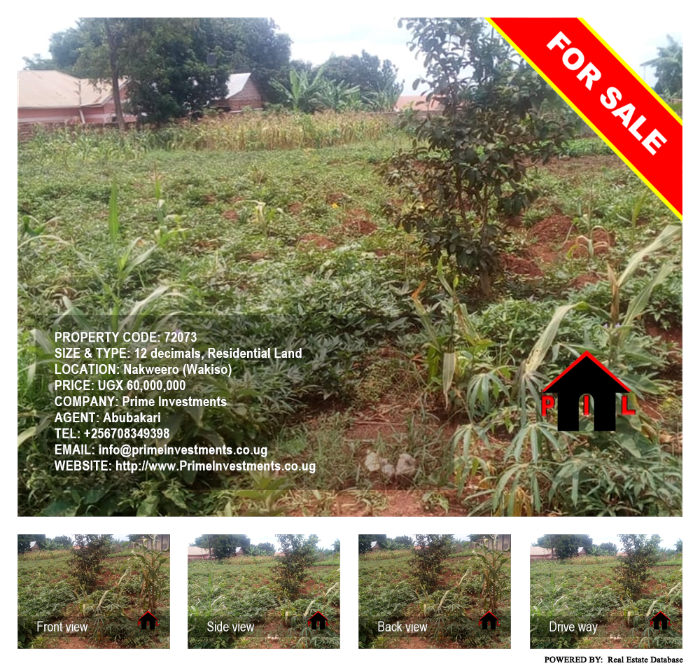Residential Land  for sale in Nakweelo Wakiso Uganda, code: 72073
