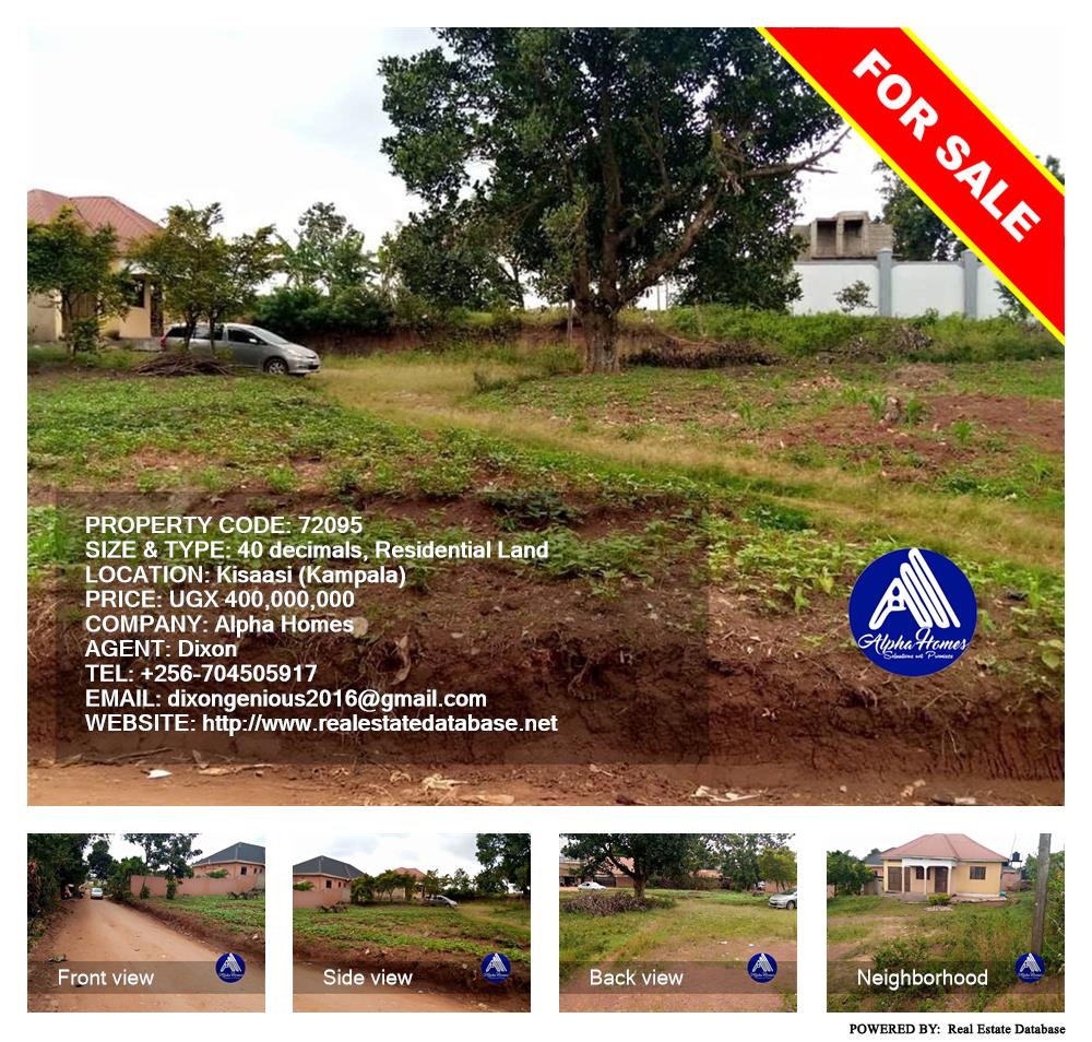 Residential Land  for sale in Kisaasi Kampala Uganda, code: 72095