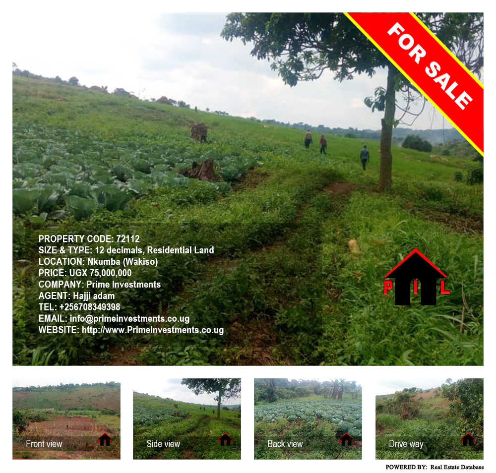 Residential Land  for sale in Nkumba Wakiso Uganda, code: 72112