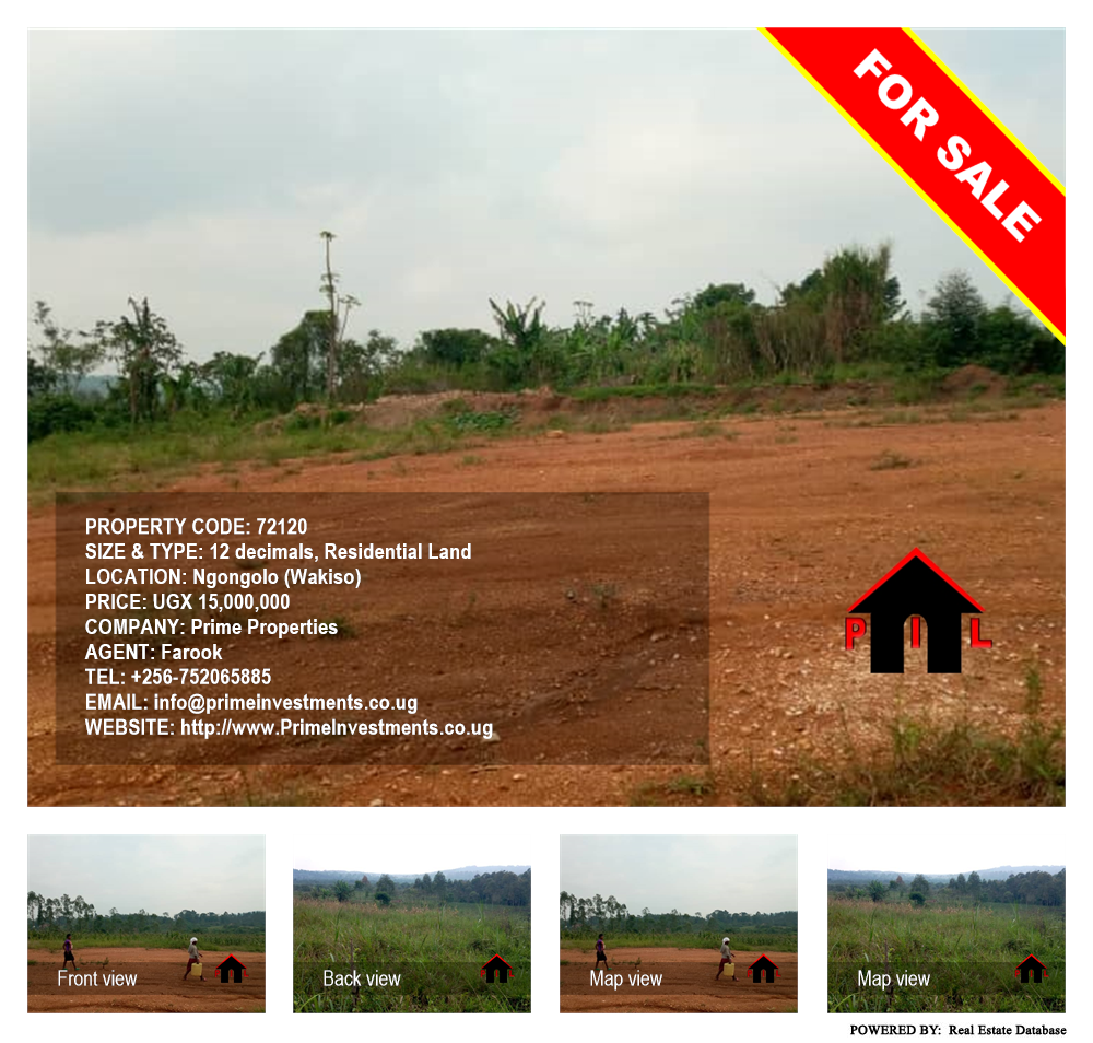 Residential Land  for sale in Ngongolo Wakiso Uganda, code: 72120