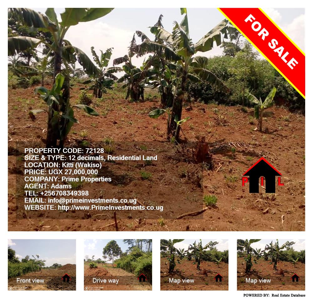 Residential Land  for sale in Kitti Wakiso Uganda, code: 72128