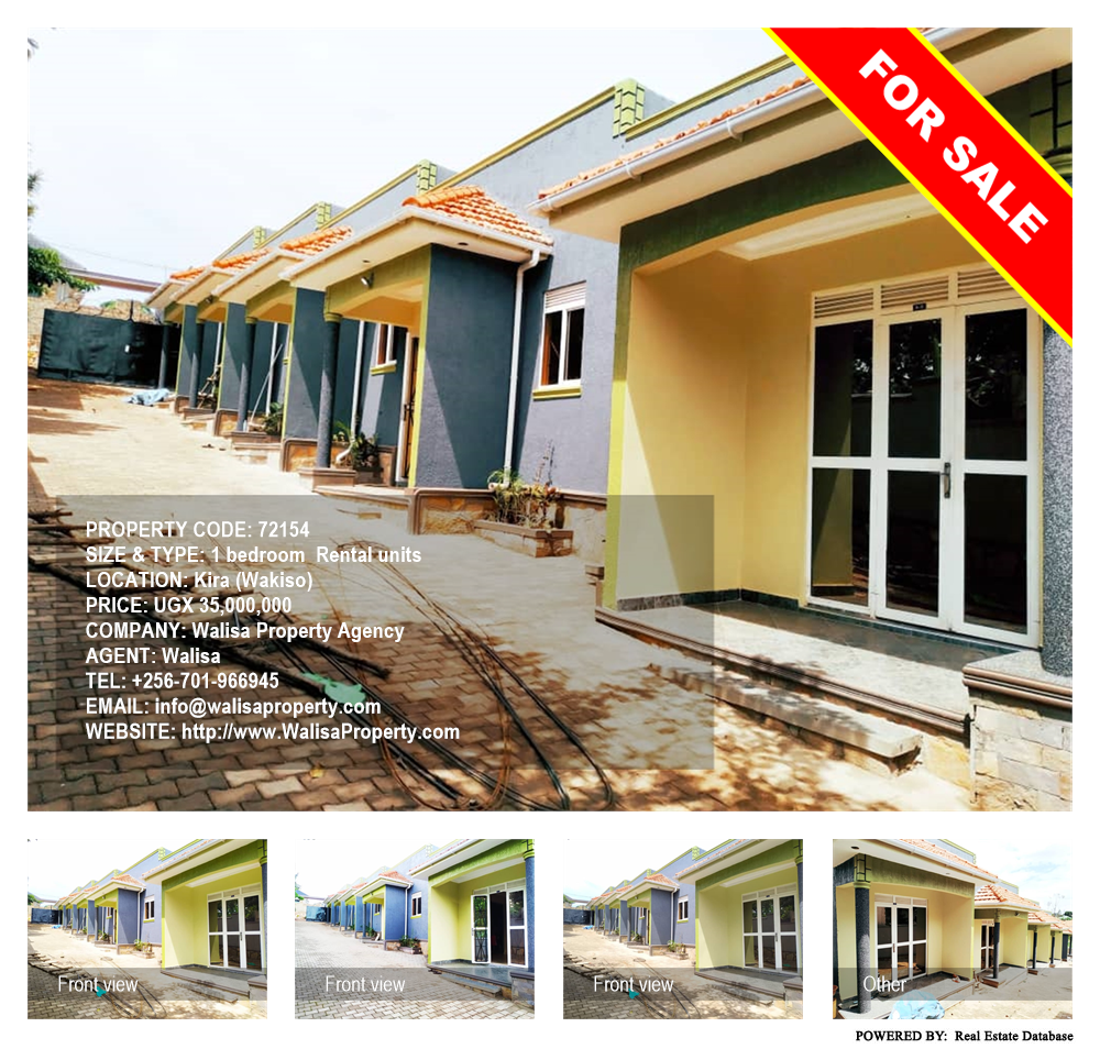 1 bedroom Rental units  for sale in Kira Wakiso Uganda, code: 72154