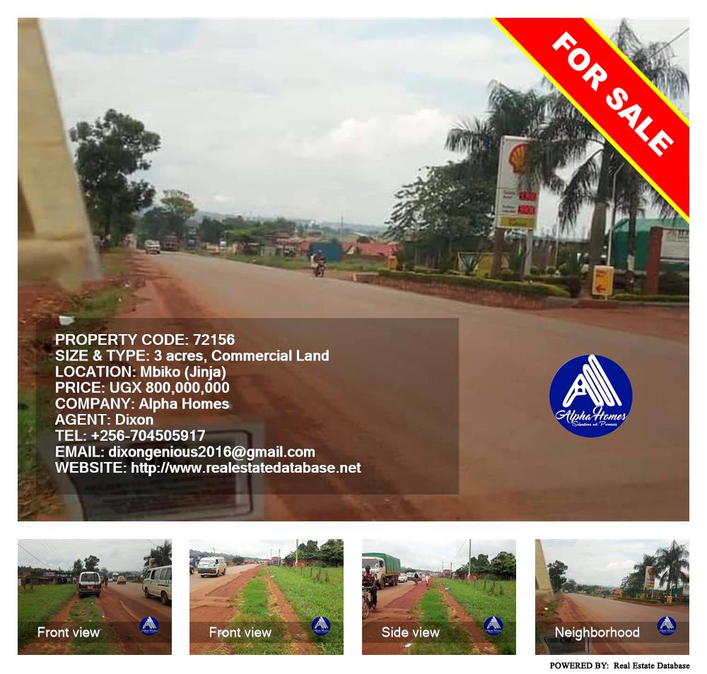Commercial Land  for sale in Mbiko Jinja Uganda, code: 72156