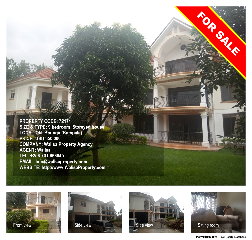 9 bedroom Storeyed house  for sale in Bbunga Kampala Uganda, code: 72171