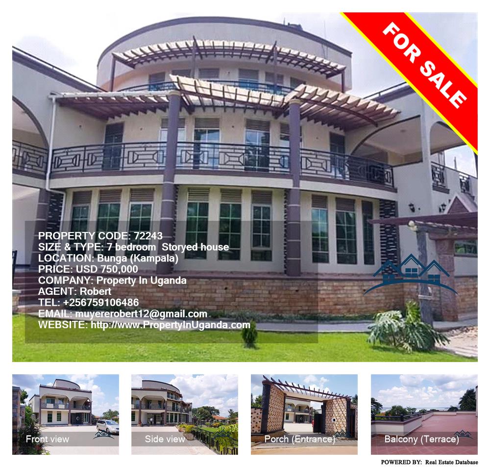 7 bedroom Storeyed house  for sale in Bbunga Kampala Uganda, code: 72243