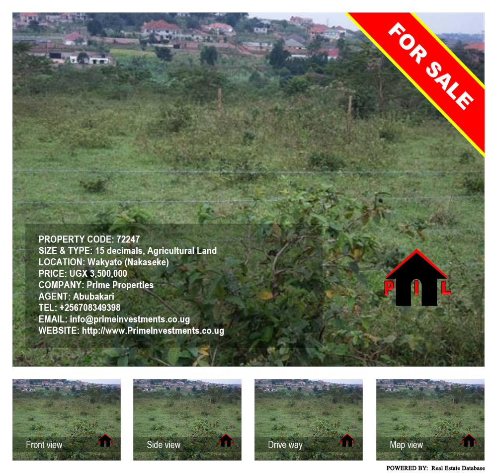 Agricultural Land  for sale in Wakyato Nakaseke Uganda, code: 72247