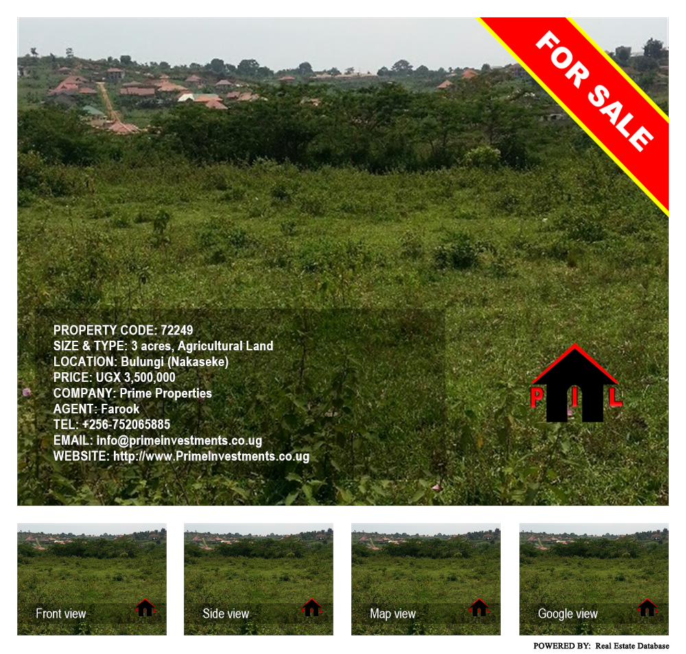 Agricultural Land  for sale in Bulungi Nakaseke Uganda, code: 72249