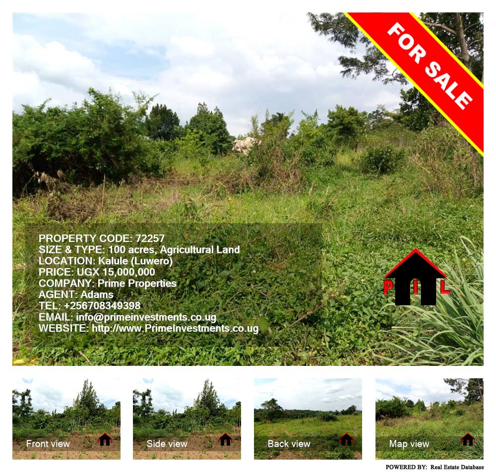 Agricultural Land  for sale in Kalule Luweero Uganda, code: 72257