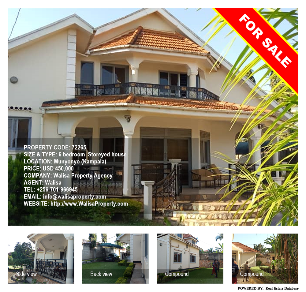 6 bedroom Storeyed house  for sale in Munyonyo Kampala Uganda, code: 72265