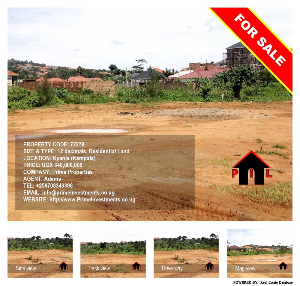 Residential Land  for sale in Kyanja Kampala Uganda, code: 72279