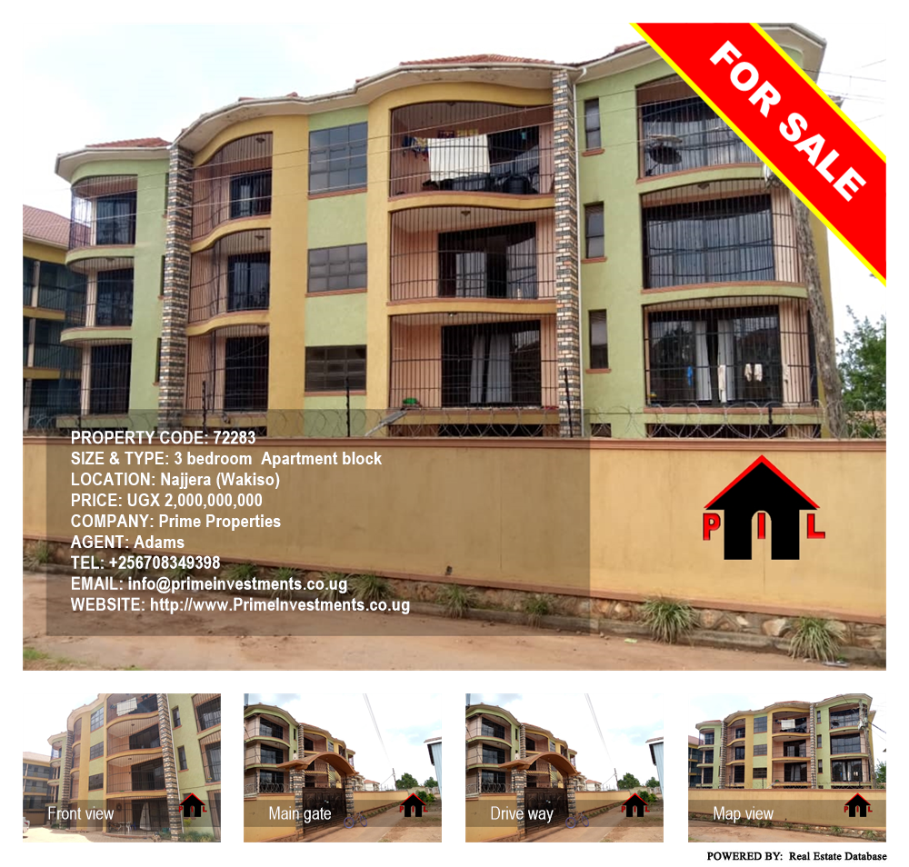3 bedroom Apartment block  for sale in Najjera Wakiso Uganda, code: 72283