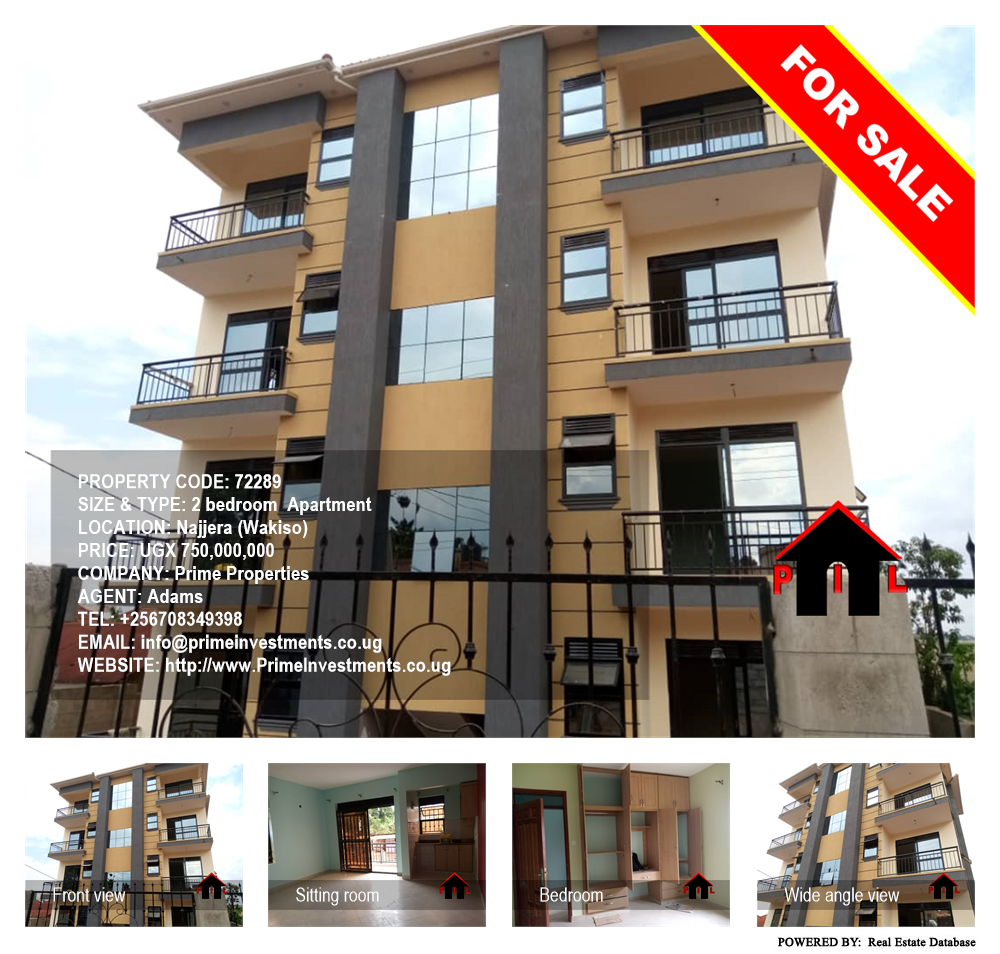 2 bedroom Apartment  for sale in Najjera Wakiso Uganda, code: 72289